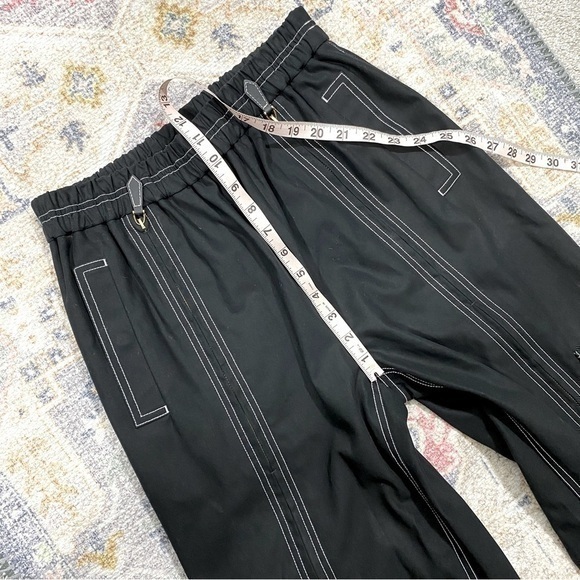 Burberry US 6 Maddie Zip Up Cargo Pants Black Contrast Stitch Zippers - Picture 15 of 16